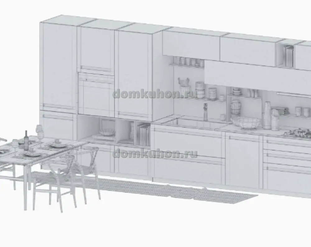 Кухня прямая - Милан 3